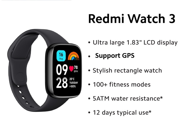 MySatuMart | REDMI WATCH 3 USED GOOD CONDITION (Original)